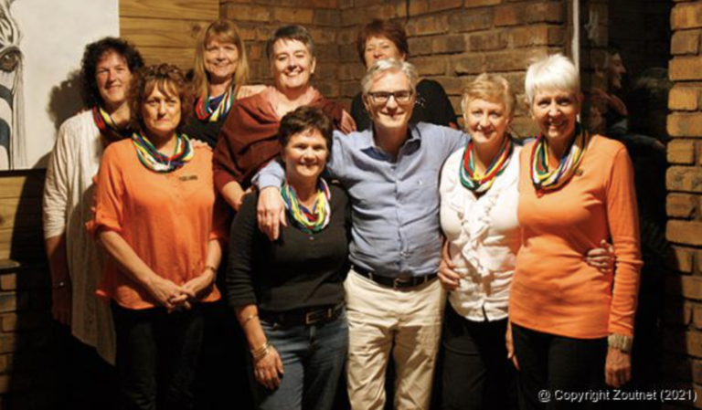 Koen and his team were welcomed by the Louis Trichardt Agora ladies who, in partnership with their sister club in Belgium (Agora Lokeren Belgium), invited Koen as part of an international support project. Pictured is Koen with local Agora members on Monday.